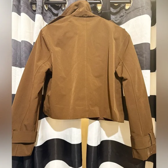 House of Harlow 1960 Brown Crop Trench Coat - Picture 2 of 4